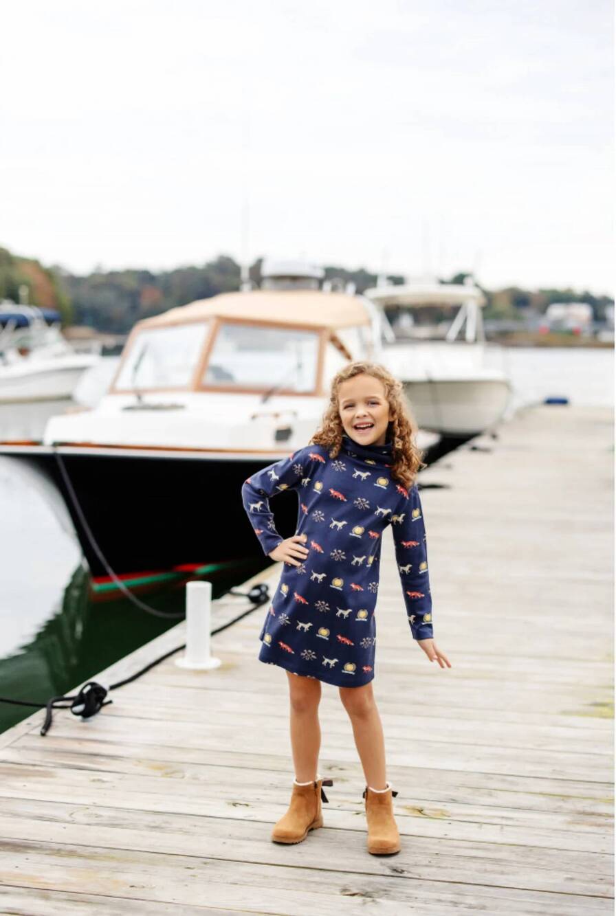 NEW BEAUFORT BONNET tatum long sleeve dress in hyde park hunt club